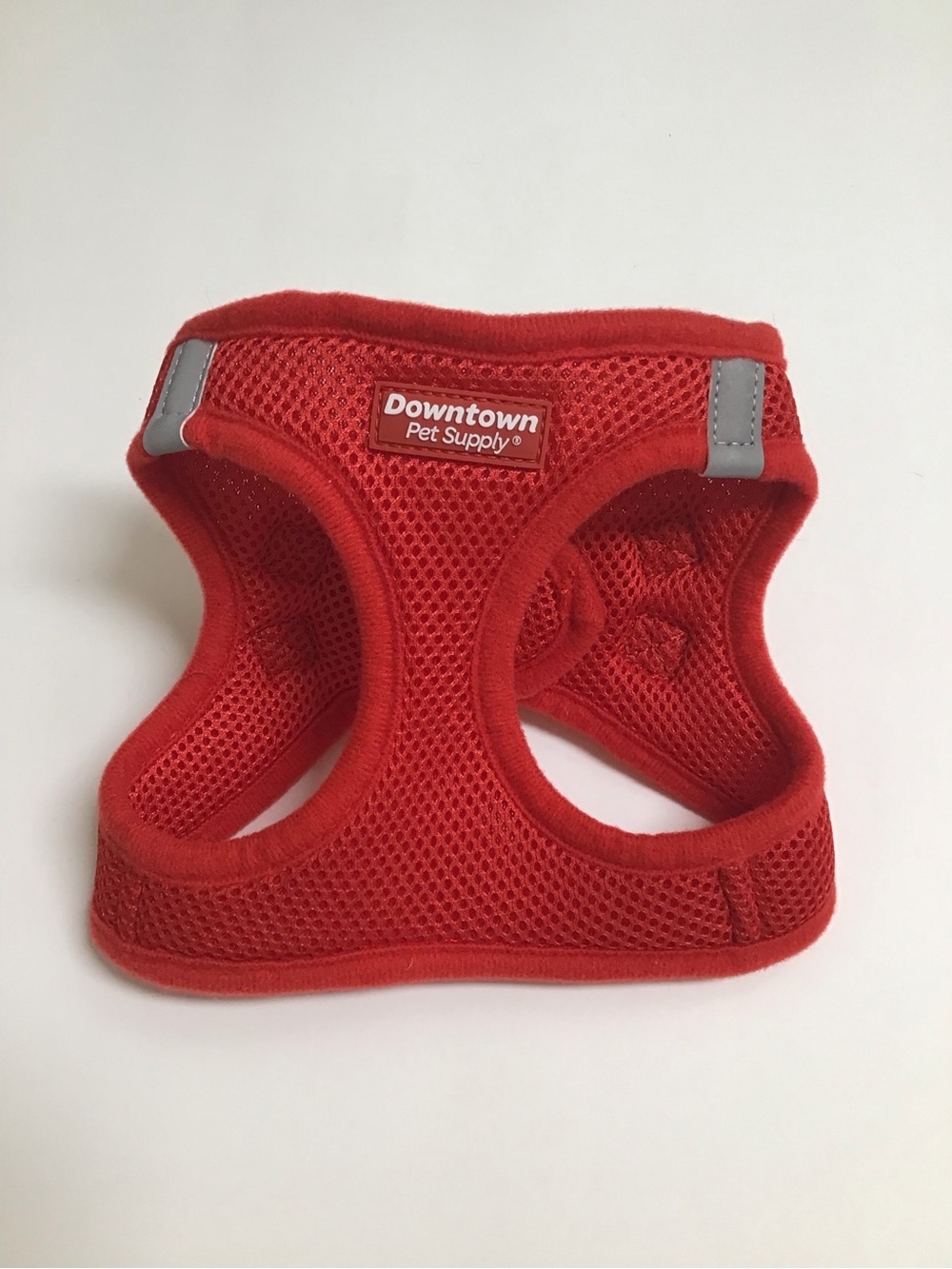 Step-in Dog Harness No Pull SMALL Red Adjusts Padded Mesh Reflective Trim Unisex